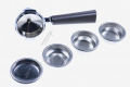 Lelit Filter Holder - Filterhalter Braun, Doppel Mit EinsÄtzen, 58mm - PLA582V